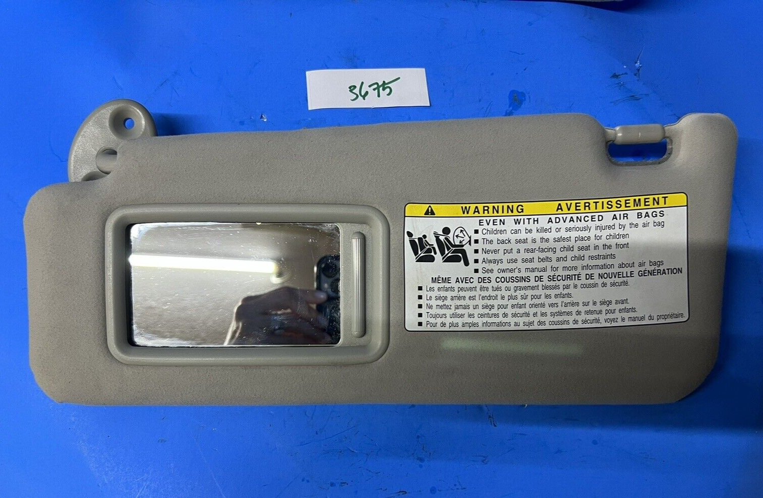 2006 Lexus IS350 SET OF 2 SUNVISORS DRIVER & PASSENGER SIDES ...
