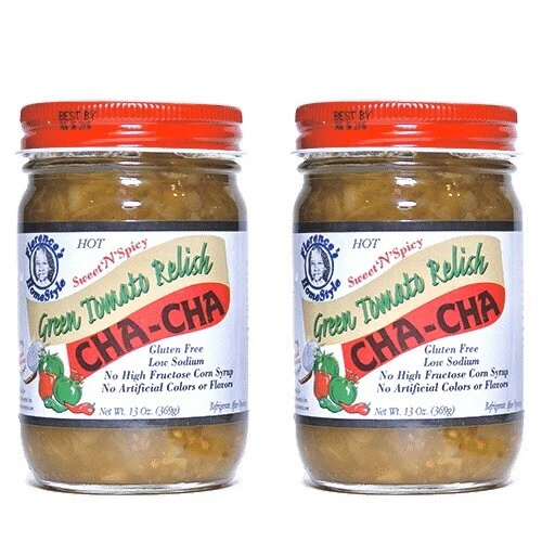 Florence’s HOT Cha-Cha (Green Tomato Relish) 2-13oz. jars - Picture 1 of 1