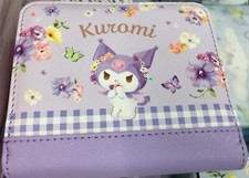 Sanrio Character Kuromi Bi-Fold Wallet Card  Coin Case COS5-KU New Japan