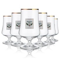 6X Moravia Pils Glas Bierglas Pokalglas BiergläSer RaritäT 0,4L Ritzenhoff