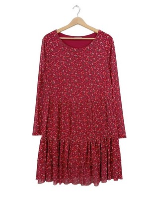 AJC Langarmkleid Damen Kleid Gr. DE 46 rot Elegant
