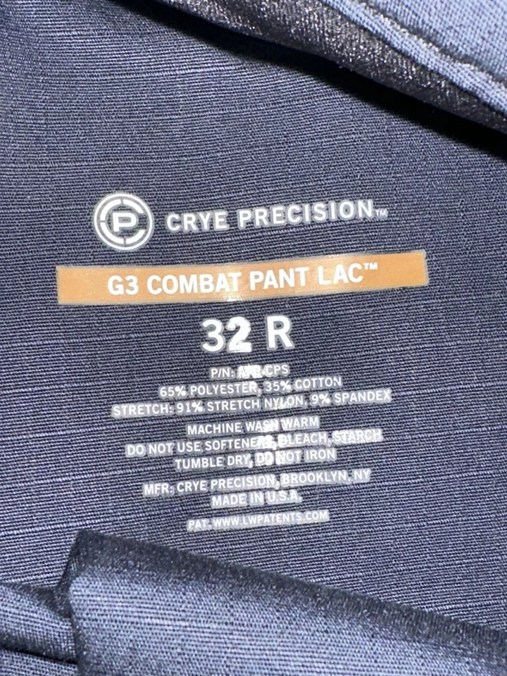 Pantalones de combate Crye Precision G3 para hombre azul marino rendimiento cargo 32 regular Foto 4 de 4
