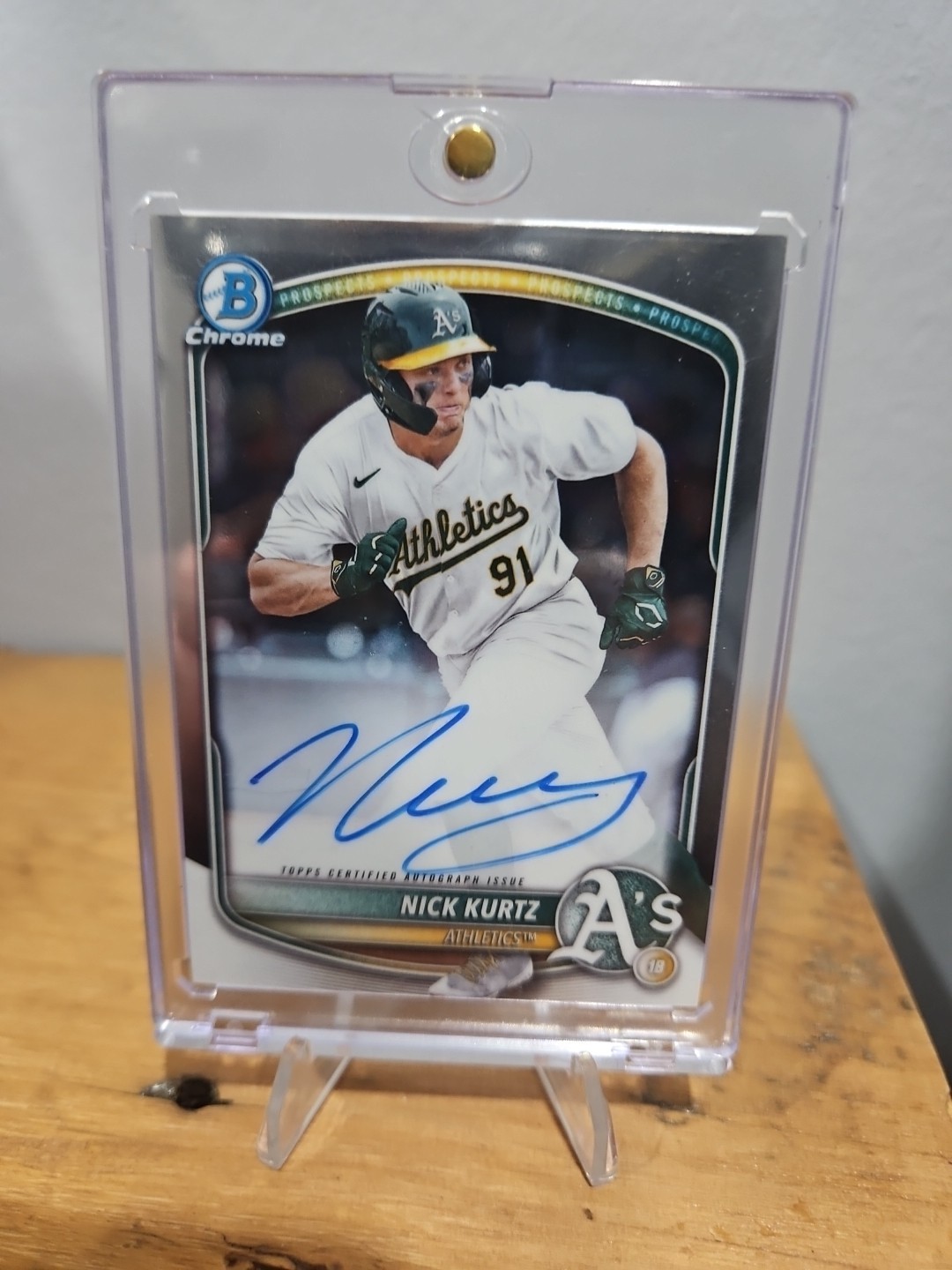 2025 BOWMAN CHROME NICK KURTZ PROSPECT AUTO #CPA-NK  ATHLETICS