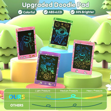 4 Pack LCD Writing Tablet for Kids, 8.5 Inch Colorful Doodle Board Drawing Pad,