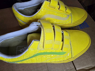 VANS Old Skool x Haribo Yellow Low Top Hook & Loop Sneaker Solid Rubber