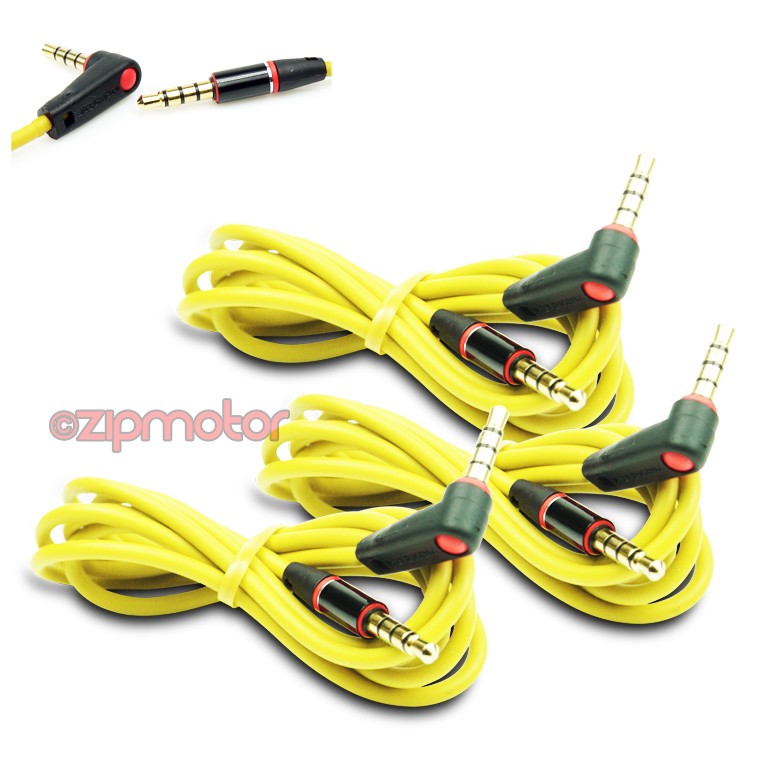 3X 4FT 3.5MM AUX L AUDIO CABLE CORD YELLOW FOR LG OPTIMUS G2 L9 HTC ONE MOTO X G