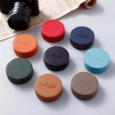 Cow Leather Lens Cap Case Cover For Leica Q3 Q2 Q/QP Camera Milicase Handmade