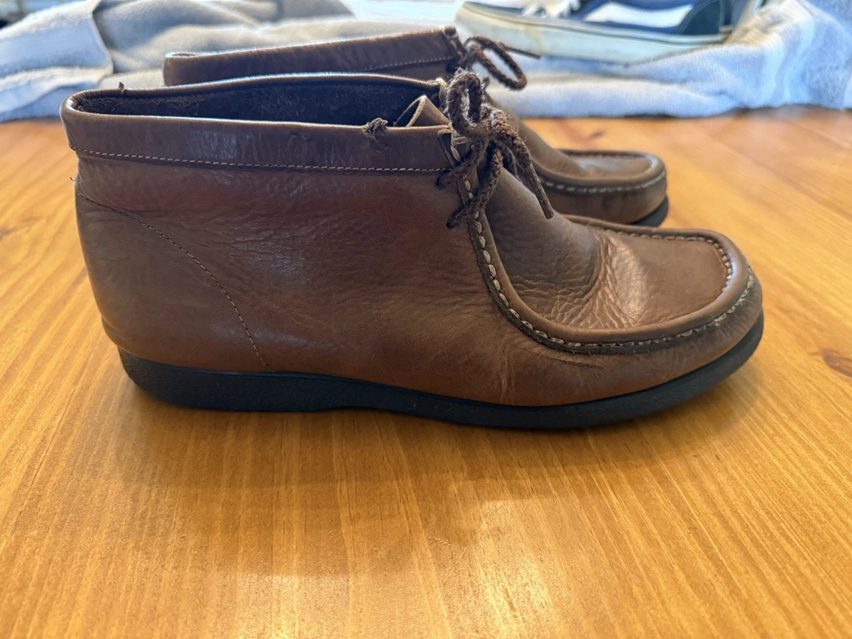 Hush Puppies Brown Chukka Leather Lace Up Mens 8 Ankle Boots Gum Academia Preppy Hush Puppies Men main image 3