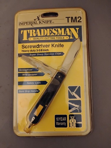 VINTAGE SCHRADE IMPERIAL TRADESMAN POCKET KNIFE TM2 IMPERIAL /IRELAND 1991 NOS