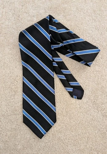 Men's Brooks Brothers blue striped silk tie