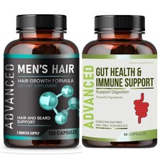 Hair Growth Vitamins for Men - Anti Hair Loss Pills 120 Caps