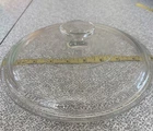 Vintage Pyrex Lid G1C A  Round Clear Glass Replacement Lid  9” Diameter
