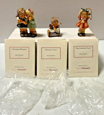 3 Vintage Goebel Berta Hummel Christmas Ornaments: Whispers Treats Set 7, 2000