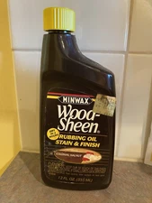 Minwax Wood-Sheen Colonial Walnut Rubbing Oil Stain & Finish Yellow Cap