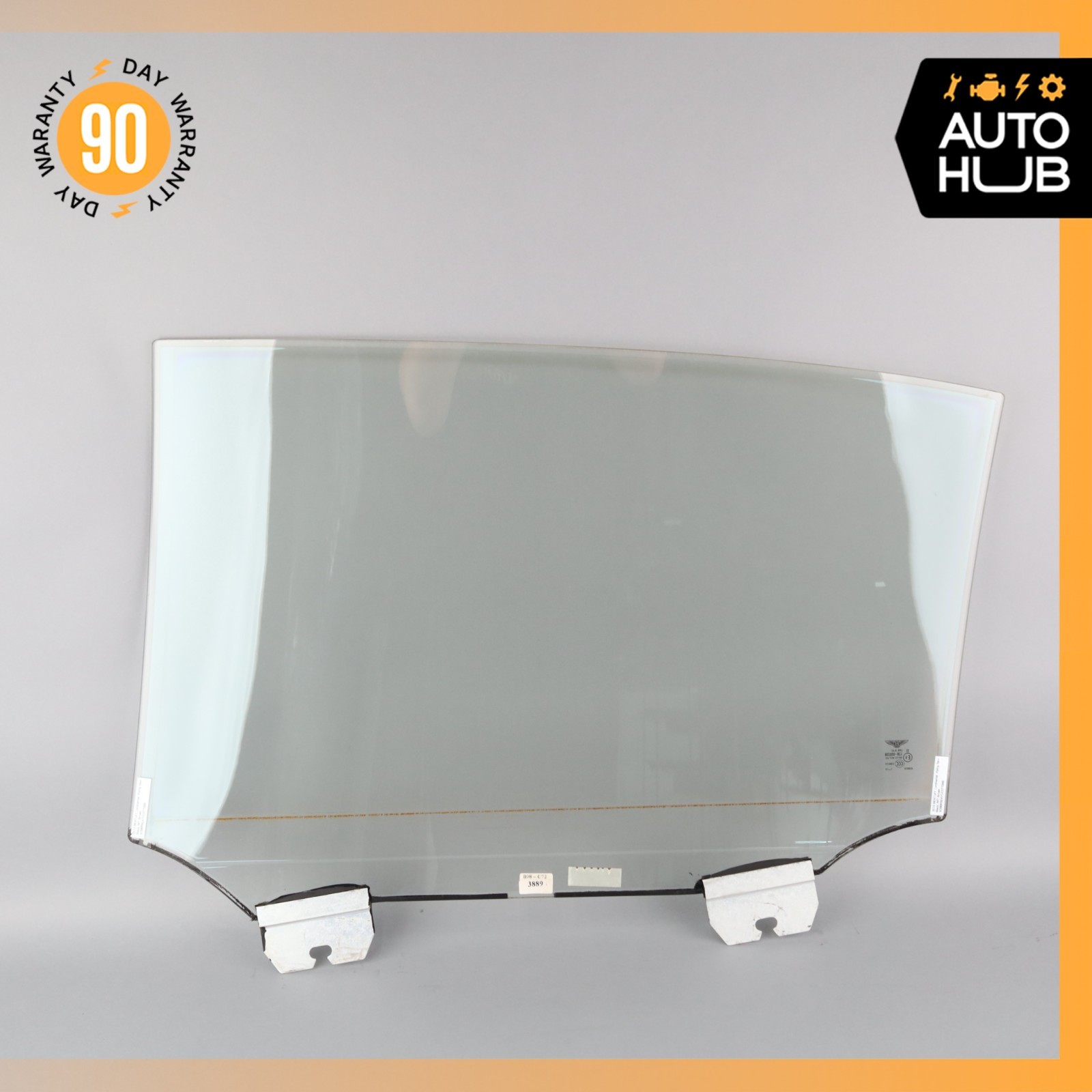 06-13 Bentley Continental Flying Spur Rear Right Side Door Window Glass OEM