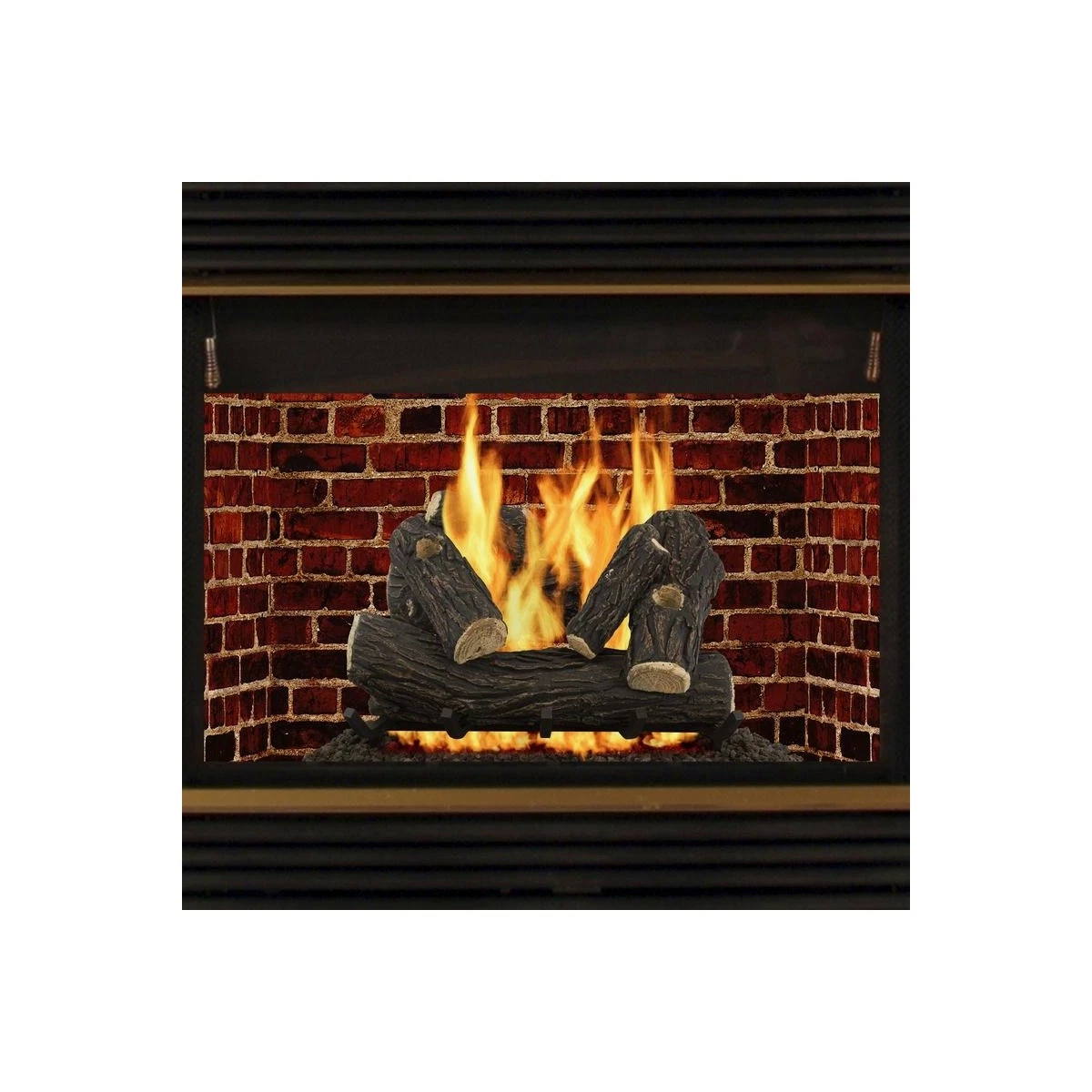 Pleasant Hearth Willow Oak Vented Gas Log Set - Thumbnail 4