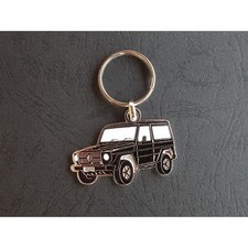 Portachiavi profilo Mercedes Classe G, GD GE G55, w460 w461 w463 Puch (nero)