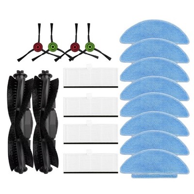 Für Everybot Q3 Roboterstaubsauger -Hauptseitenbürste HEPA- Wischpads9370