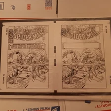 Amazing Spider-Man 29 Production Art  Ditko Cover Art Transparency 11x17 2-Up