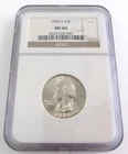 1946 S Washington Silver Quarter NGC MS 66