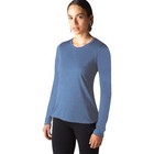 Ibex Women's 24 Hour Long Sleeve Low Crew Dusty Bluesize medium
