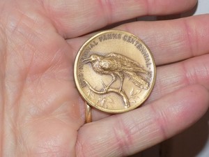 Vintage 1872-1935 Shenandoah National Parks Centennial Embossed Metal Coin