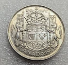 1943 50 Cents Canada AU Far 3. King George VI #107
