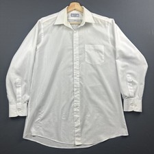 Vintage 80s YSL Yves Saint Laurent MONOGRAM ALL OVER Print Dress Shirt 16 32-33