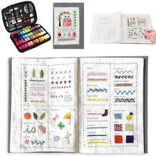 2026 New Embroidery Stitch Book Kit, Portable All Scenario Embroidery Stitch ...