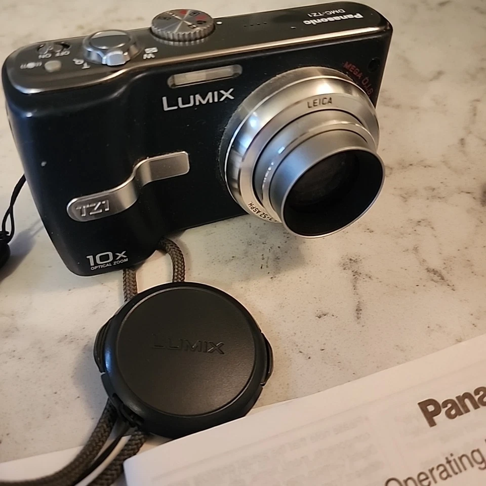 Panasonic Lumix Digital Camera DMC-TZ1 With Battery, Charger, Manual Bundle - Image 3 of 4