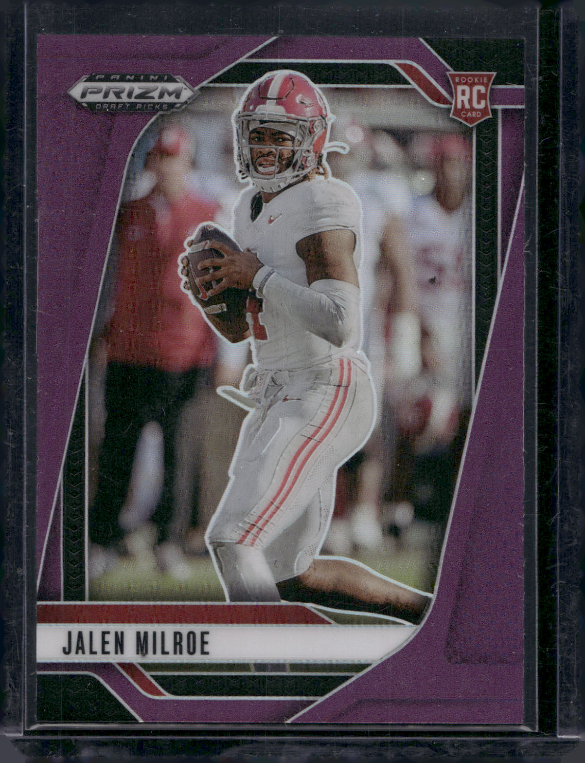2025 Panini Prizm Draft Picks - Jalen Milroe #5 Purple Prizm /99 (RC)