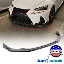 Fit 2017-2020 Lexus IS-Series IS200T 300 Glossy Black Front Splitter Spoiler Lip