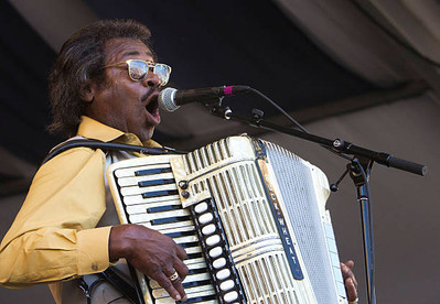 Buckwheat Zydeco during day 5 of the 2011 New Orleans Jazz & Herit- Old Photo 7