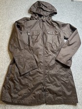 Wmns Chick-Fil-A North END Jacket Size Large Full Zip Rain Windbreaker Brown