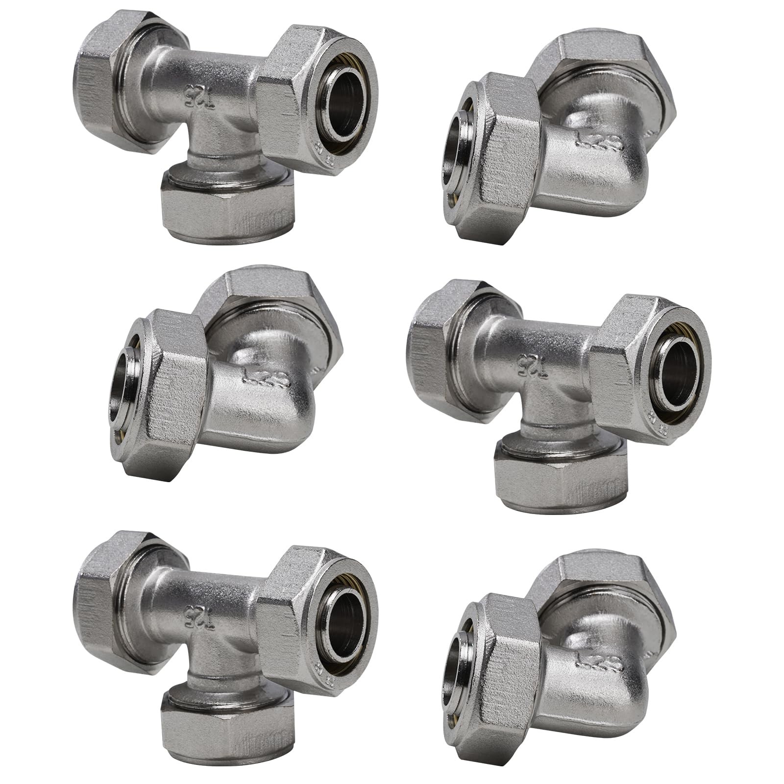 Hose 3/4" Air Fittings Kit, 3pcs 3/4-inch Tee Air Line...