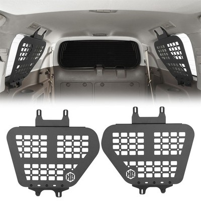 2* Steel Rear Window Interior Storage Molle Panel Kit for 2010-2023 Lexus GX460