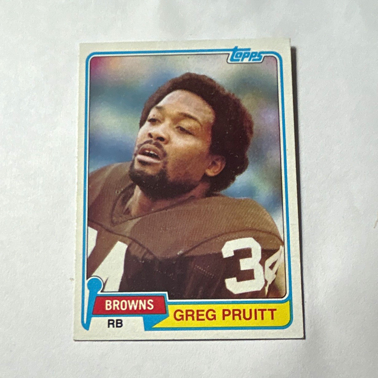 Topps 1980 Base Set Greg Pruitt #415 Cleveland Browns NFL Football Card