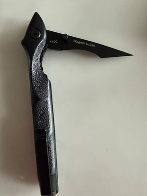 NEW Boker Plus 01BO047 Urban Survival - 1.6'' Black Finish Plain Edge 440C Blade