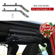 Rear Aluminum Grab Handles Grip Handle Bars For Jeep Wrangler JK JKU 2007-2018