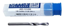 1/8" (.1250") solid carbide stub drill  -  Monster Tool 460-101250