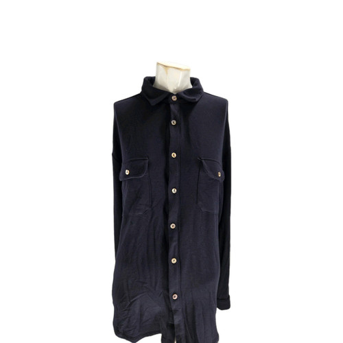 Bleusalt Men's Shirt 5 Navy Blue Lensing Modal Soft Button Down - Picture 1 of 9