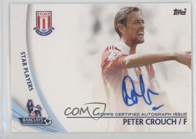 2013 Topps English Premier Gold Star Players Peter Crouch #SP-PC Auto 0cp0