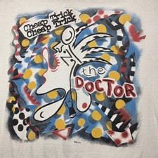 Vintage Original Cheap Trick T-Shirt The Doctor Tour Men’s XL White Made In USA
