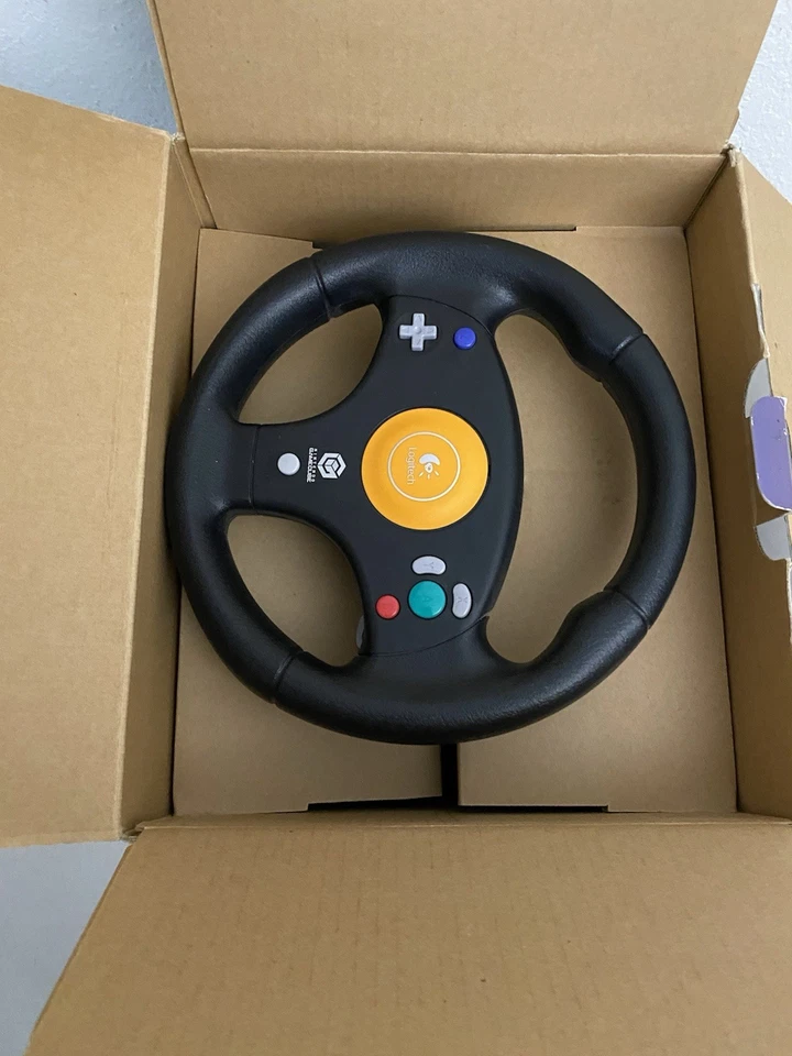 Logitech Speed Force Racing/Steering Wheel Nintendo GameCube Complete In Box CIB - Image 4 of 4