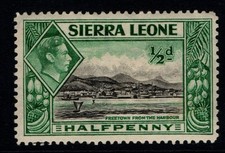 Sierra Leone 1938 1944 King George VI ½d Half Penny SG188 Mint