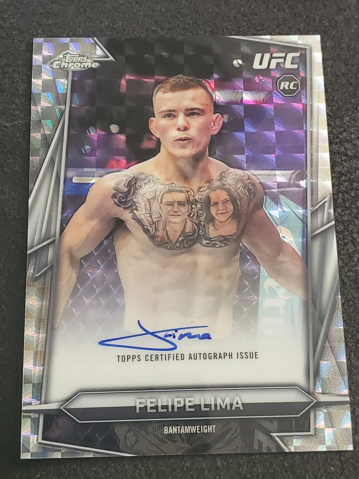 2026 Chrome UFC Felipe Lima #BAV-FL Geometric Refractor