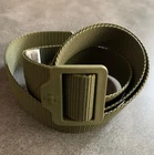 Military Tactical Belt for Ukrainian Armed Forces (ZSU) – Olive Nylon Webbing, L