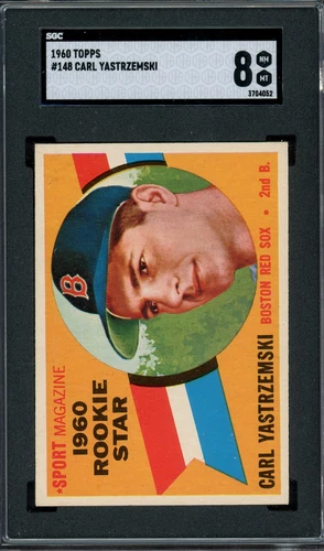 1960 Topps #148 - CARL YASTRZEMSKI - SGC 8 NM-MT HOF RC!