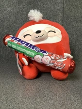 Zuru Snackles Amy Sloth 14" Plush Holding Mentos Candy Cane Winter M15E