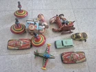 VINTAGE Japanese and other tin cars vehicles Ice Cream Dog Lot